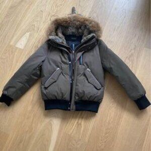 Mackage DIXON 2-in-1 Nordic Tech - Olive Green Down Bomber